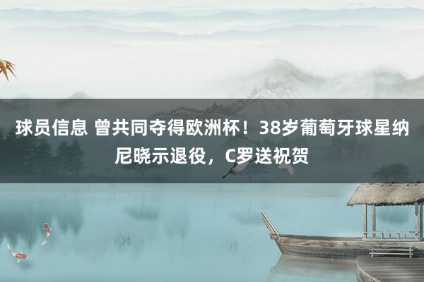 球员信息 曾共同夺得欧洲杯！38岁葡萄牙球星纳尼晓示退役，C罗送祝贺