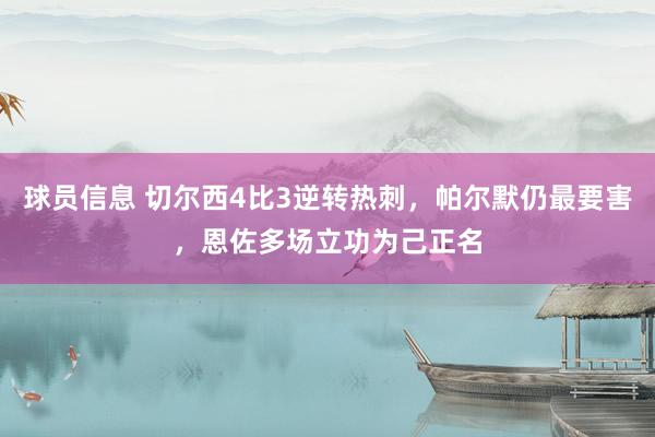 球员信息 切尔西4比3逆转热刺，帕尔默仍最要害，恩佐多场立功为己正名