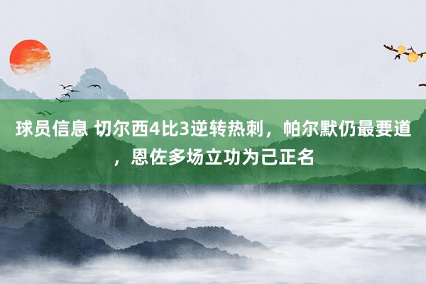 球员信息 切尔西4比3逆转热刺，帕尔默仍最要道，恩佐多场立功为己正名